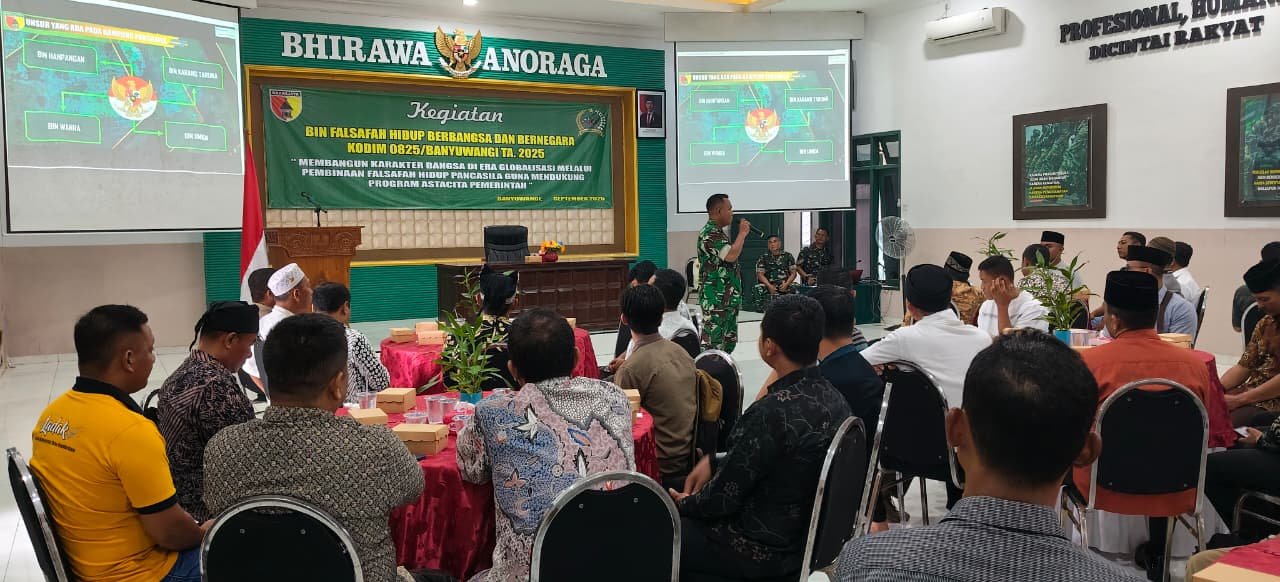 Kapten Czi Sahar Susanto Pimpin Pembinaan Falsafah Hidup Pancasila di Kodim 0825/Banyuwangi