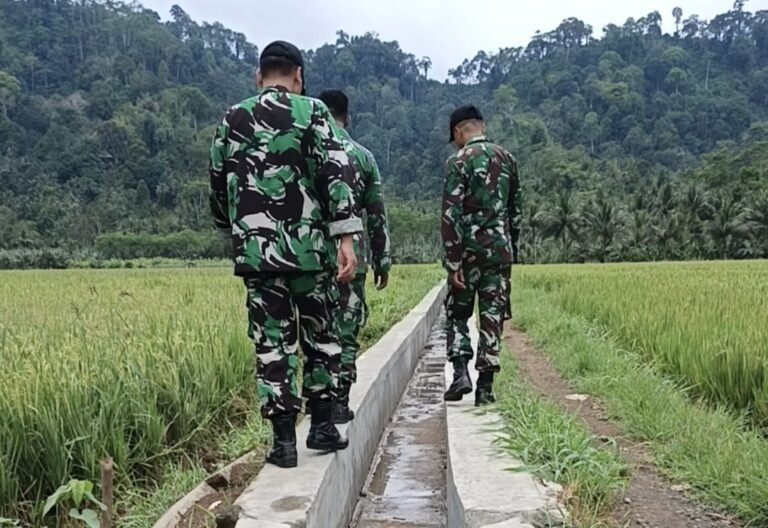 Haru di Lebakharjo, Pembangunan Irigasi TMMD 126 Resmi Selesai