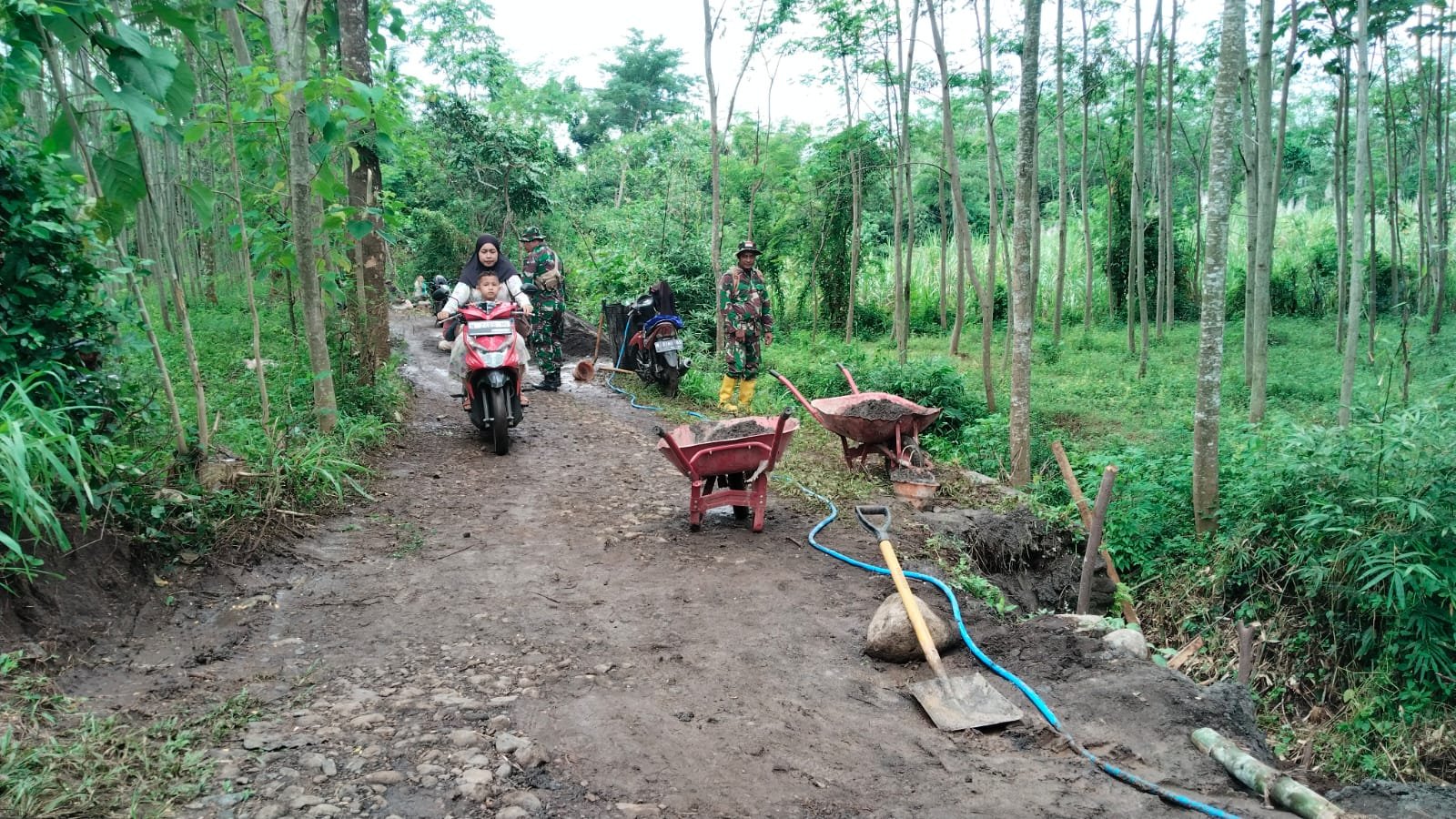 TPT TMMD Ke-128 Rampung, Warga Dusun Klagin Tak Lagi Khawatir Lintasi Jalan Rawan Longsor
